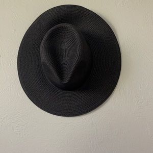 MADEWELL BLACK STRAW HAT